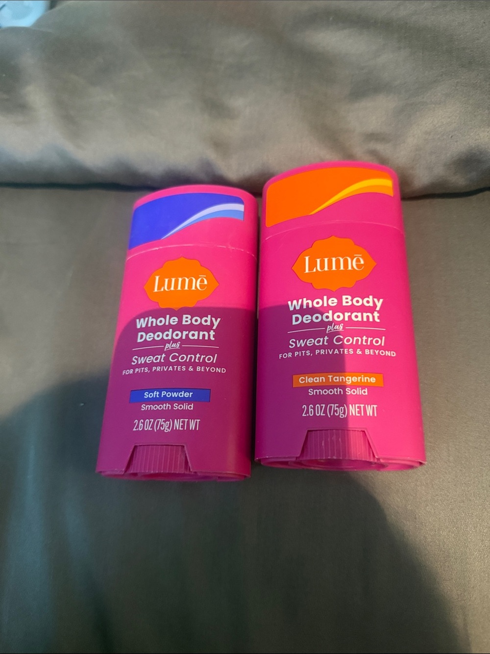 Lume Whole Body Deodorant Sweat Control - Pink (Soft Powder & Clean Tangerine)